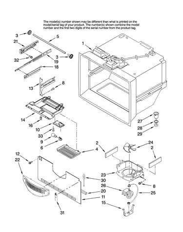 Freezer liner parts