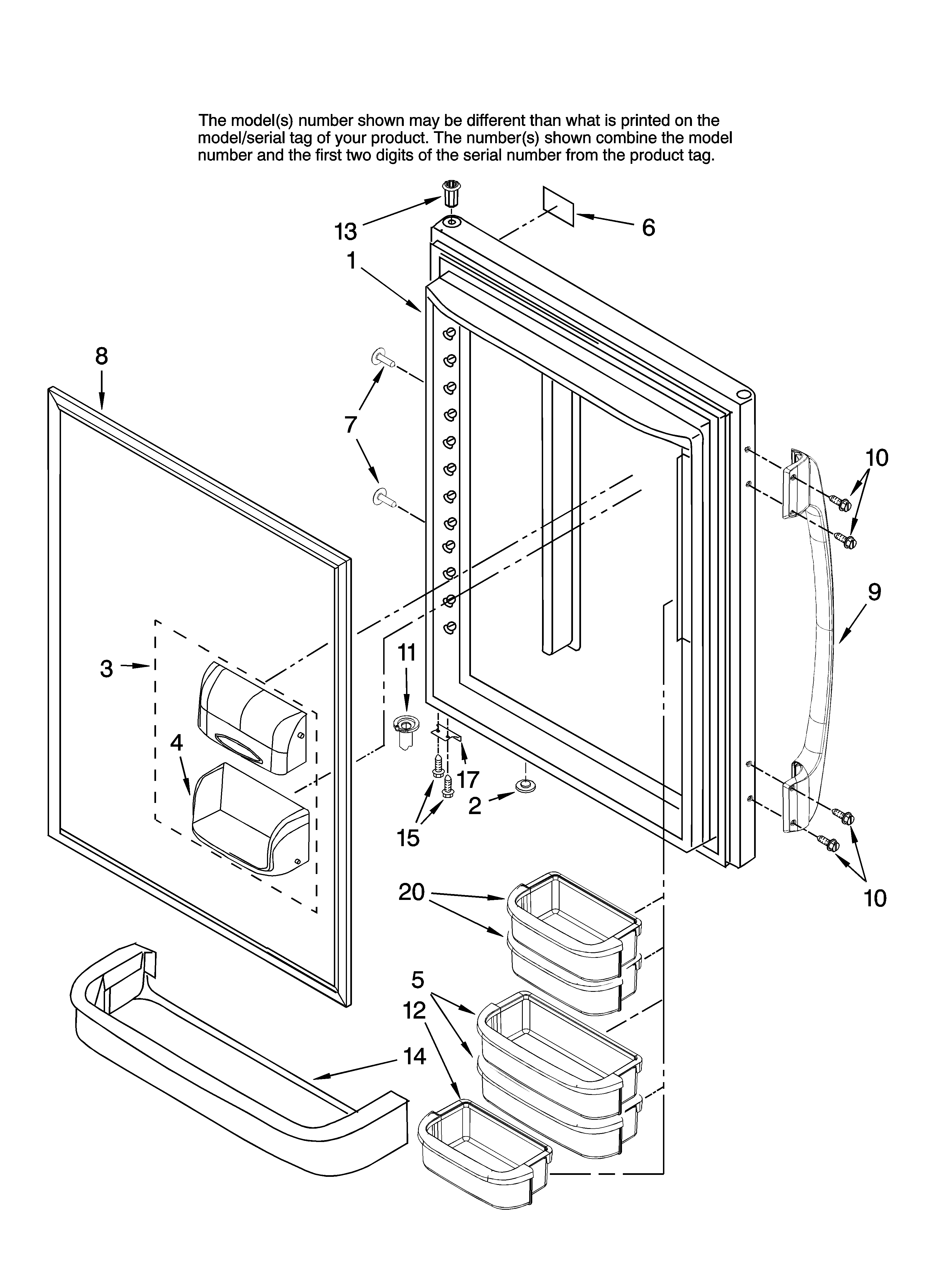 REFRIGERATOR DOOR PARTS