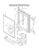 Refrigerator door parts