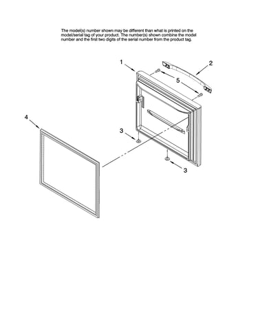 Freezer door parts