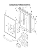 Refrigerator door parts