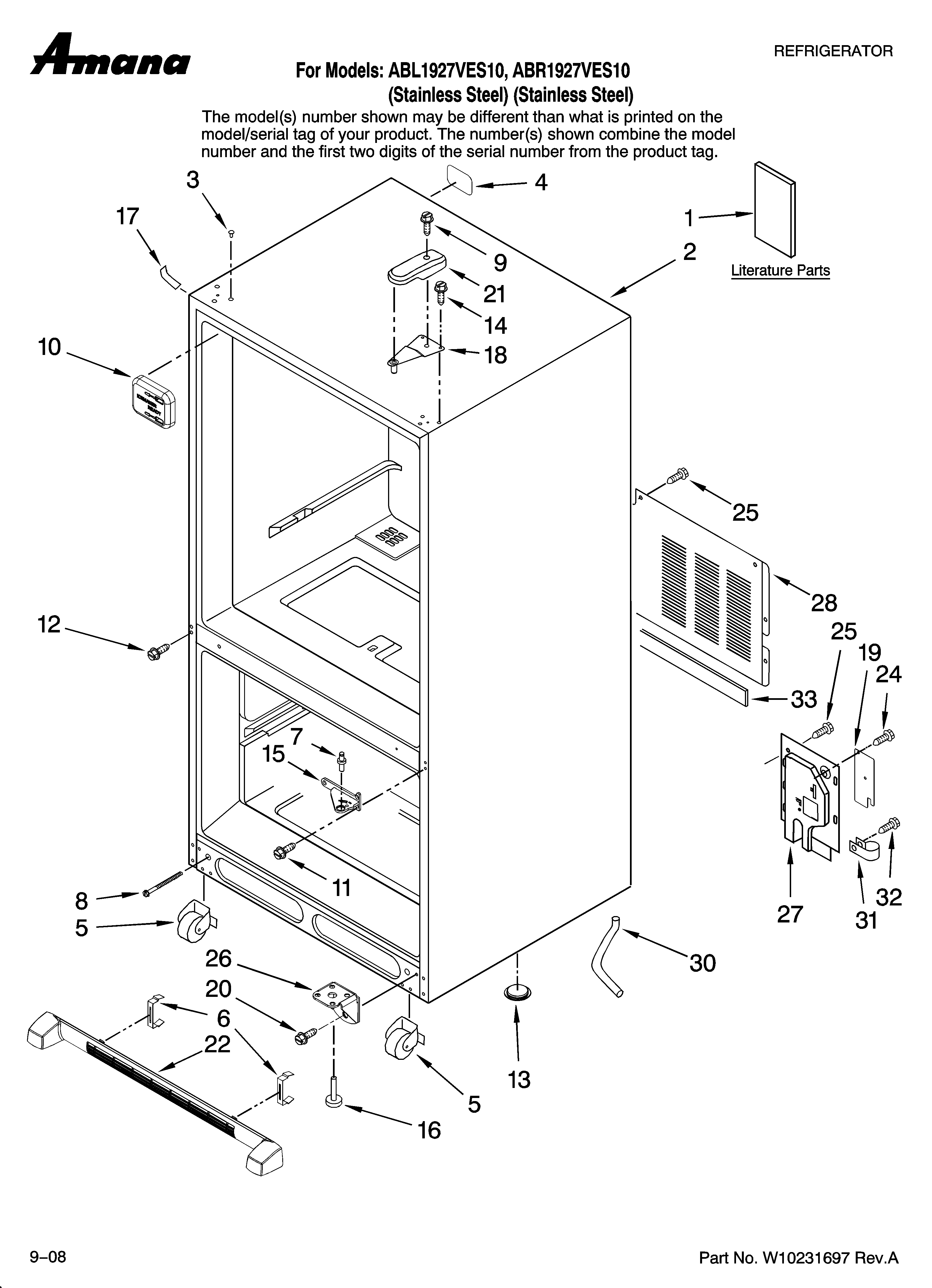 CABINET PARTS