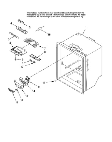 Refrigerator liner parts