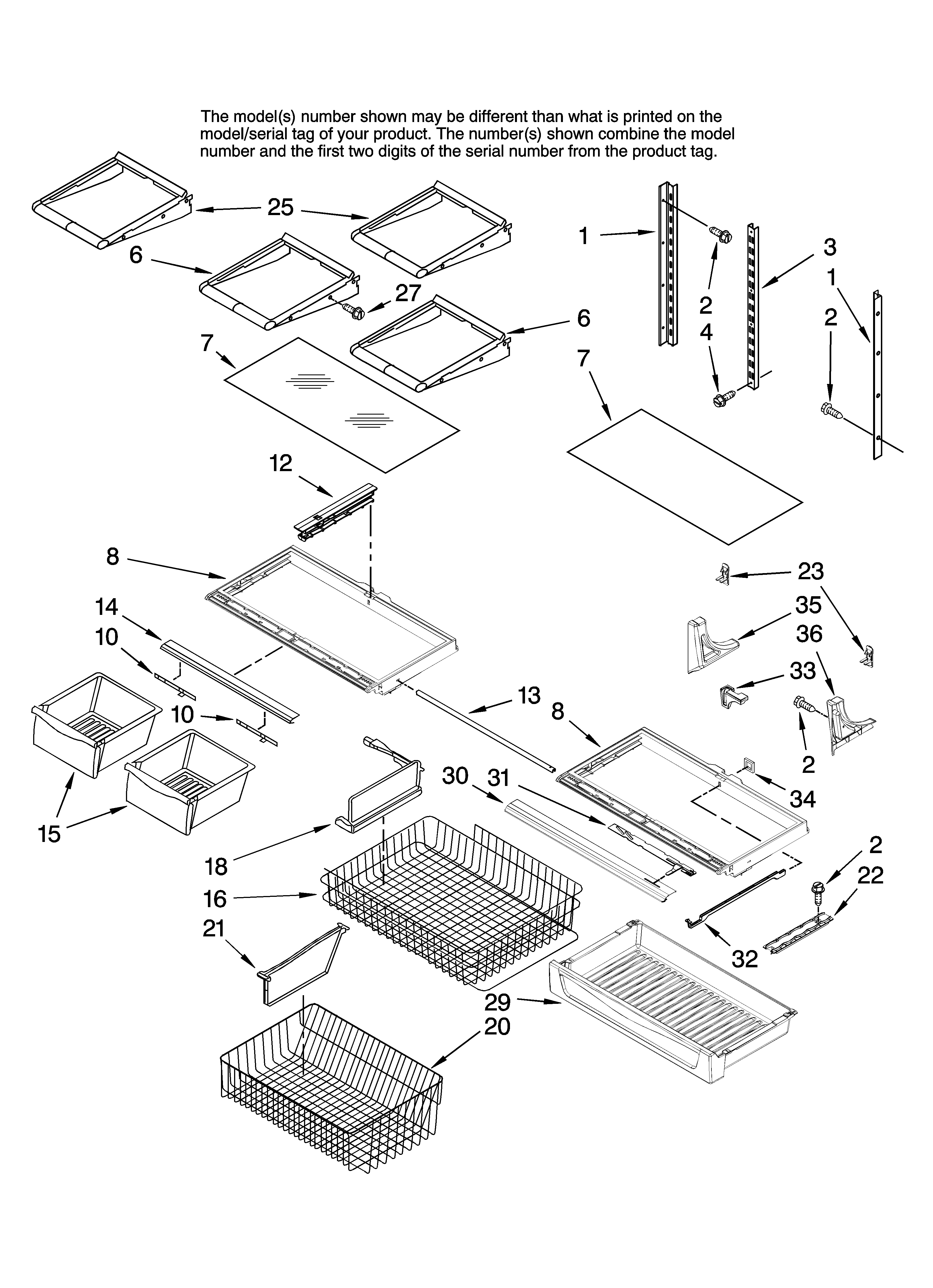 Shelf parts