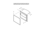 Amana ABR2227FES12 freezer door parts diagram