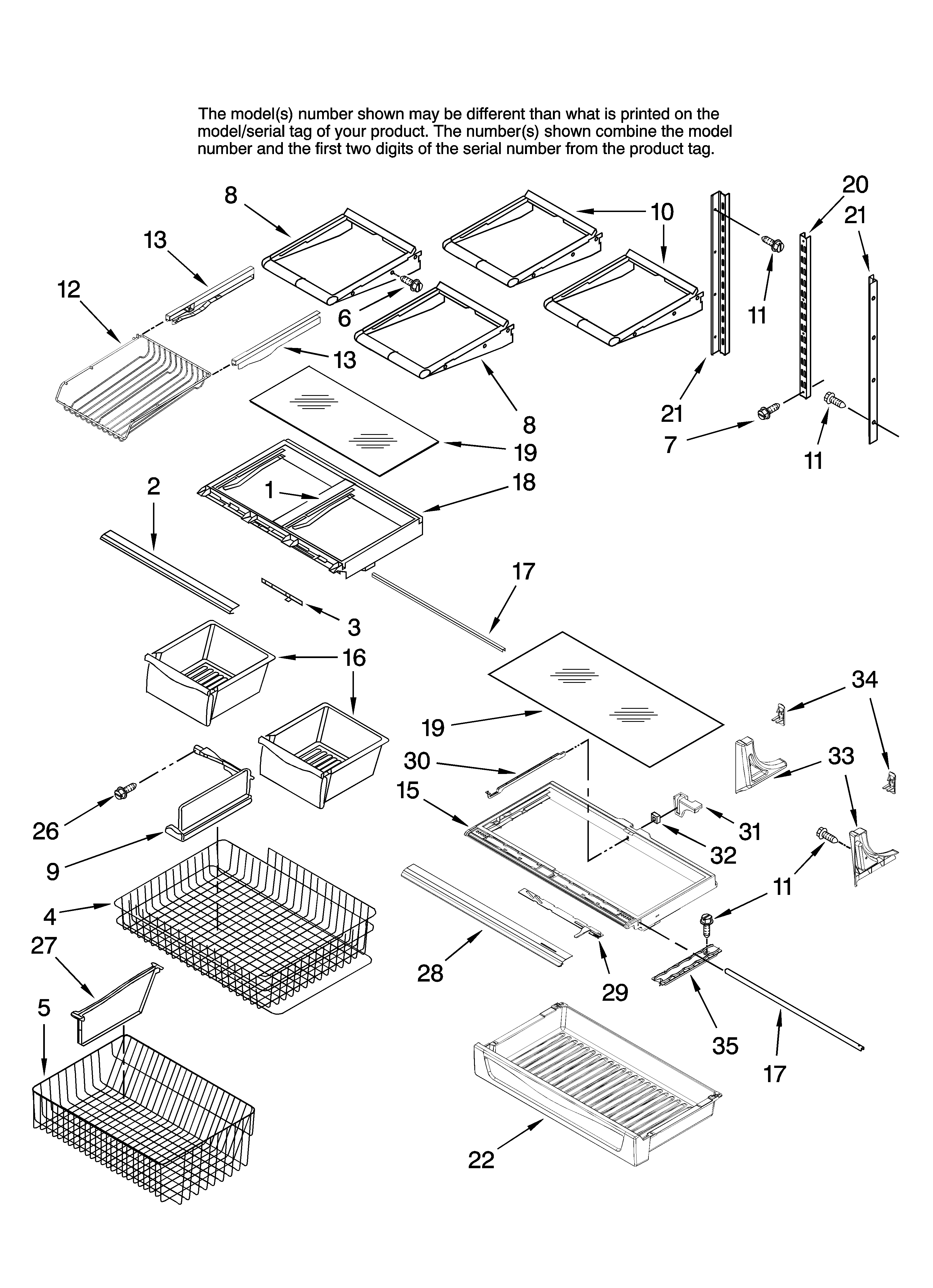 Shelf parts