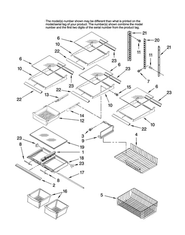 Shelf parts, optional parts