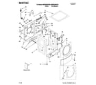 Maytag MHWE300VF00 top and cabinet parts diagram