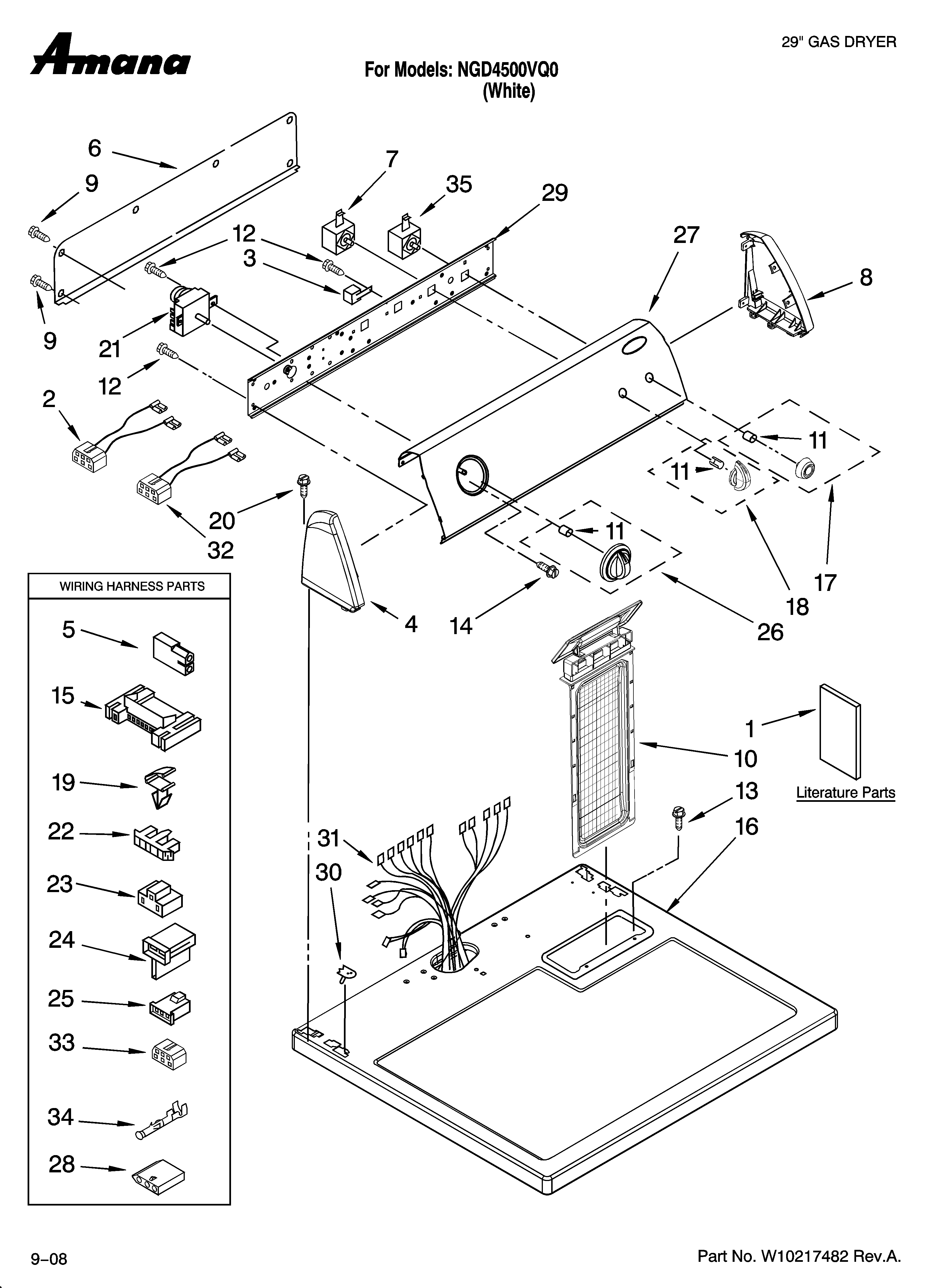 Top and console parts