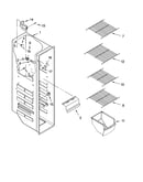 Freezer liner parts