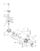 Brake, clutch, gearcase, motor and pump parts