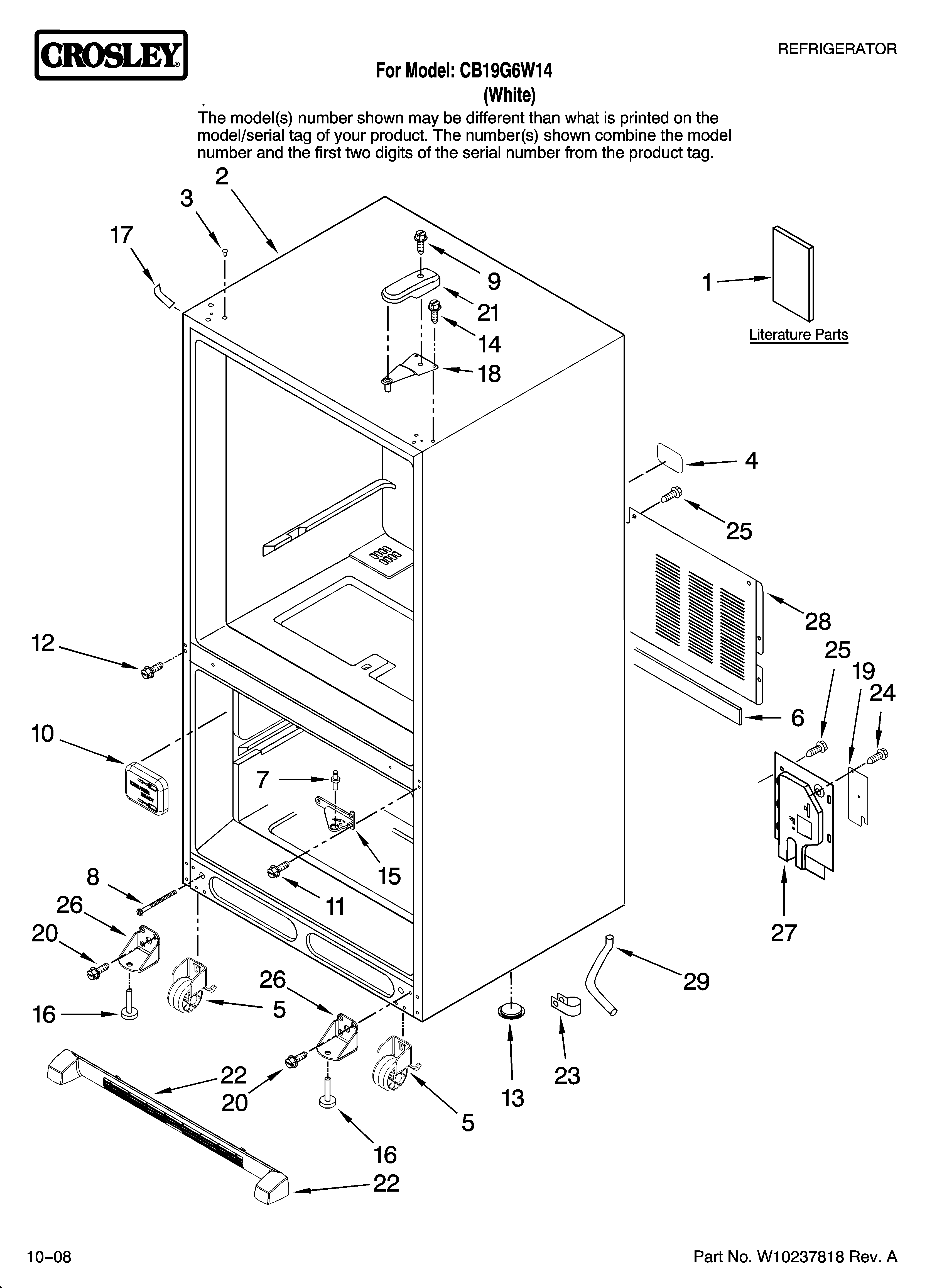 CABINET PARTS