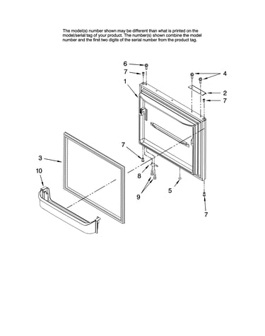 Freezer door parts