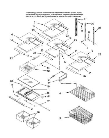 Shelf parts, optional parts