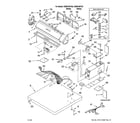 Whirlpool CEM2760TQ1 top and console parts diagram
