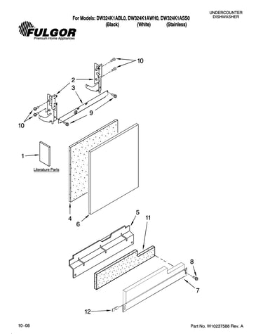 Door and panel parts