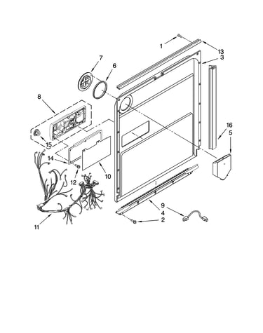 Door and latch parts