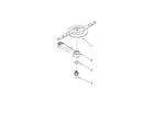 Fulgor DW324K1ABL0 lower washarm and strainer parts, optional parts (not diagram