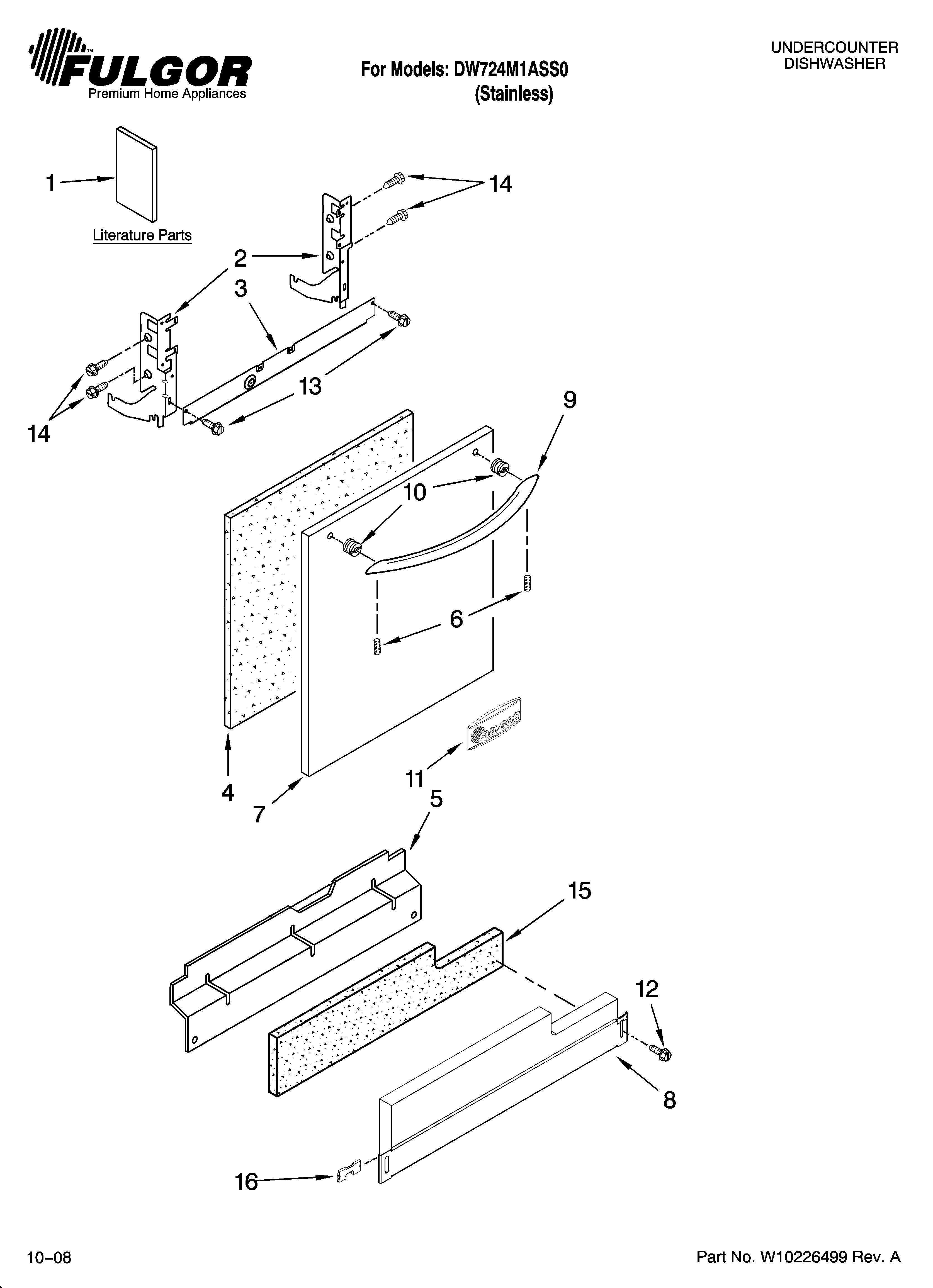 Door and panel parts