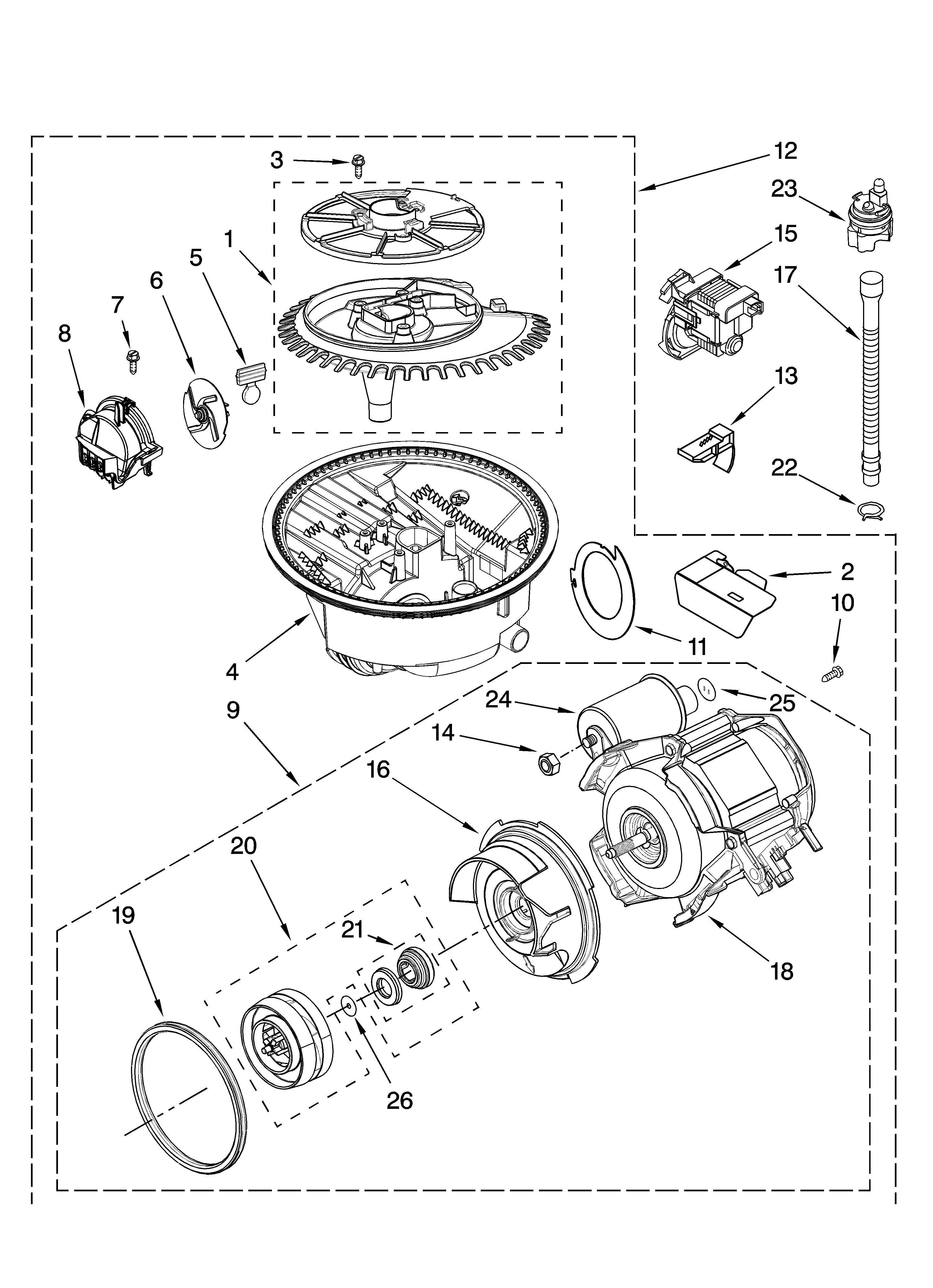 Pump and motor parts
