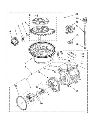 Pump and motor parts