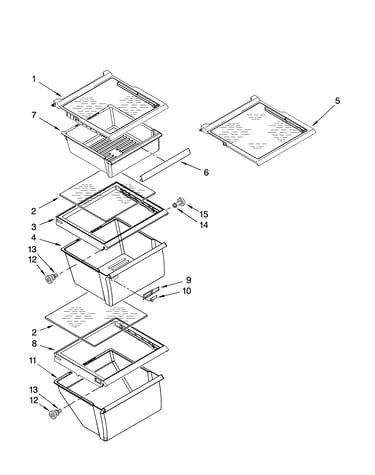 Refrigerator shelf parts