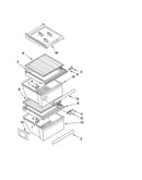Refrigerator shelf parts