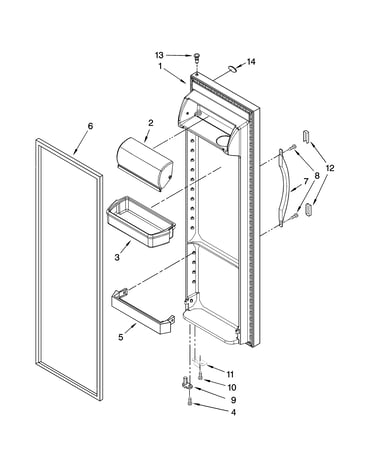 Refrigerator door parts