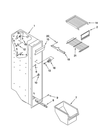 Freezer liner parts