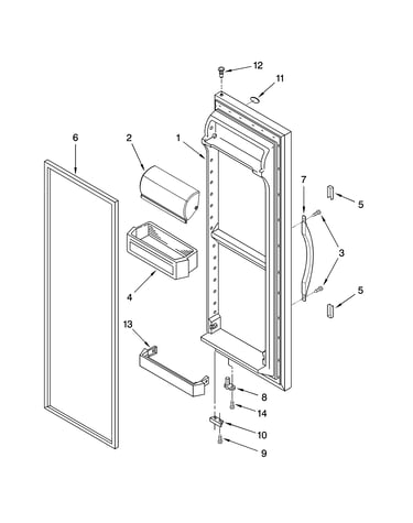 Refrigerator door parts