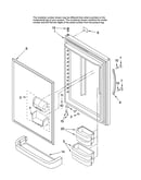 Refrigerator door parts