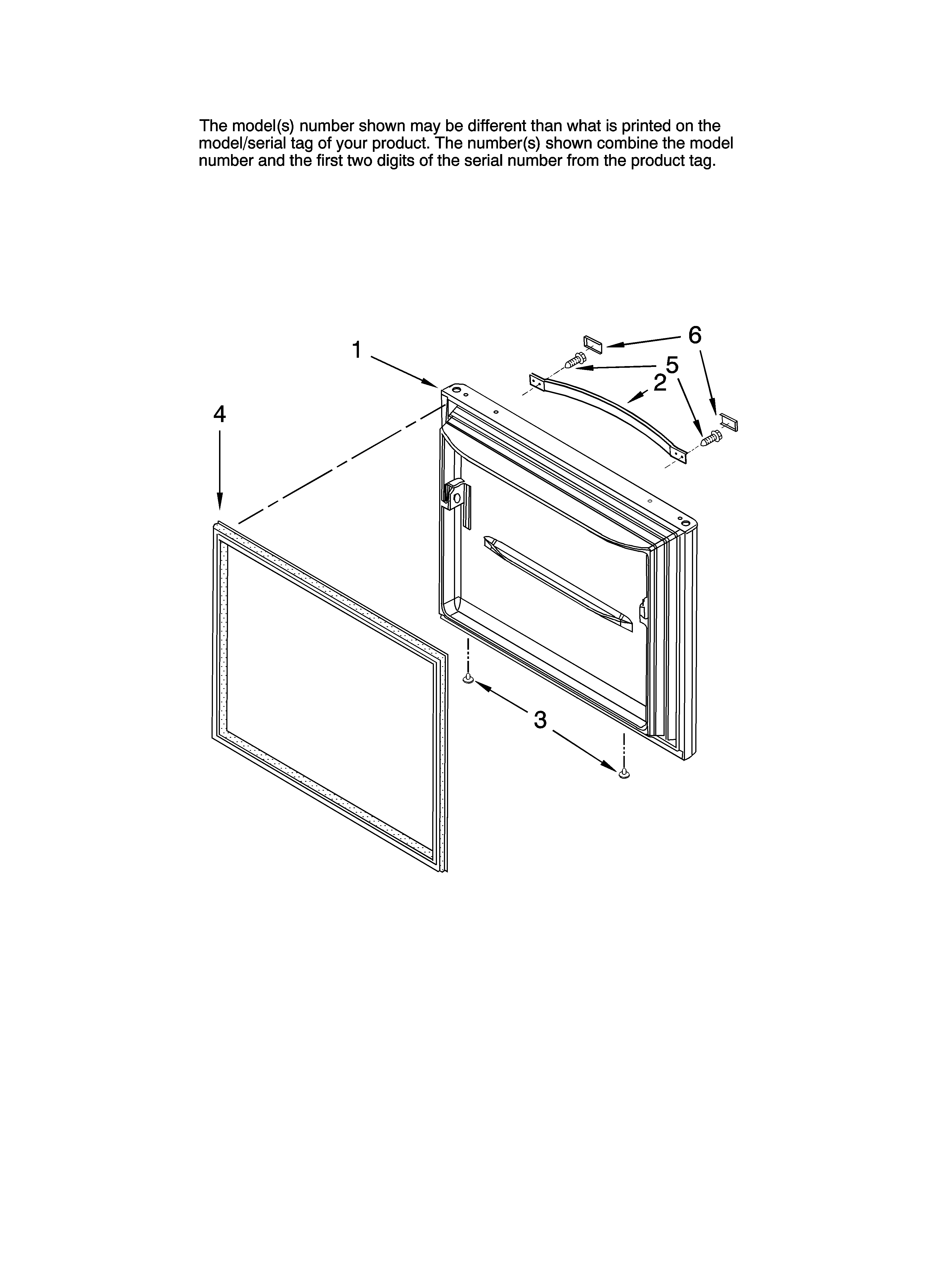 Freezer door parts