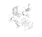 Whirlpool GD5DHAXVB03 dispenser front parts diagram