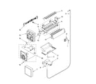 Whirlpool GD5DHAXVQ03 icemaker parts diagram
