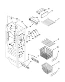 Freezer liner parts