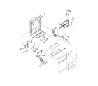 Whirlpool GS5DHAXVQ01 dispenser front parts diagram