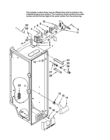 Refrigerator liner parts