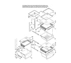 Maytag GZ2626GEKS13 refrigerator shelf parts diagram