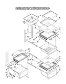 Refrigerator shelf parts