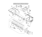 Maytag GZ2626GEKW13 motor and ice container parts diagram