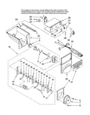 Motor and ice container parts