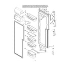 Maytag GZ2626GEKB13 refrigerator door parts diagram