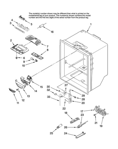 Refrigerator liner parts