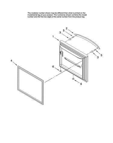 Freezer door parts