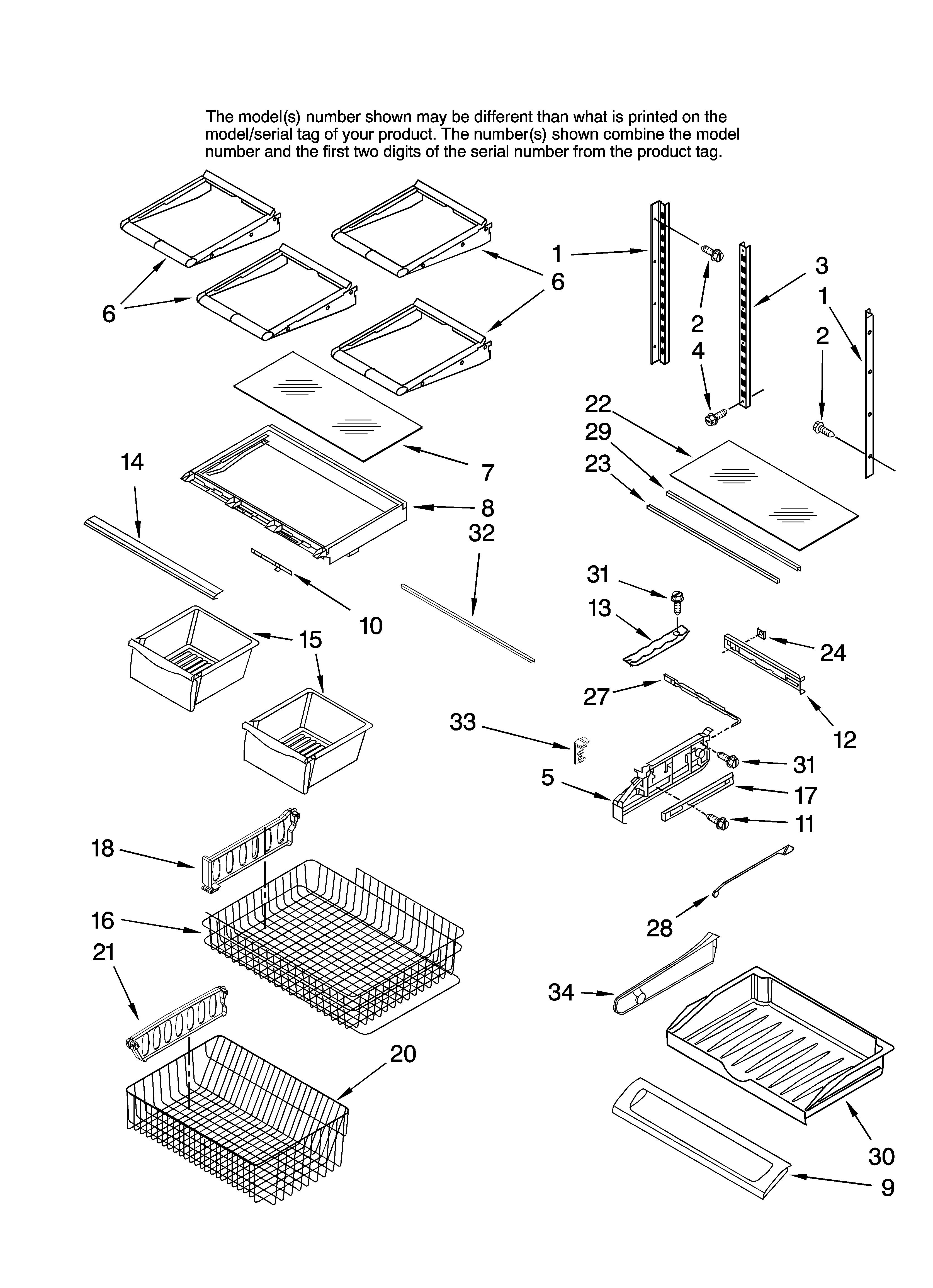 Shelf parts