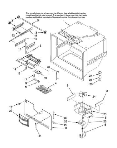 Freezer liner parts
