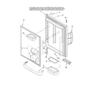 KitchenAid KBRS22EVBL00 refrigerator door parts diagram