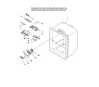 KitchenAid KBLS22KVSS00 refrigerator liner parts diagram