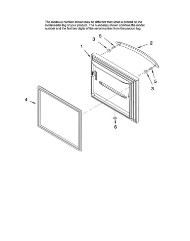 Freezer door parts