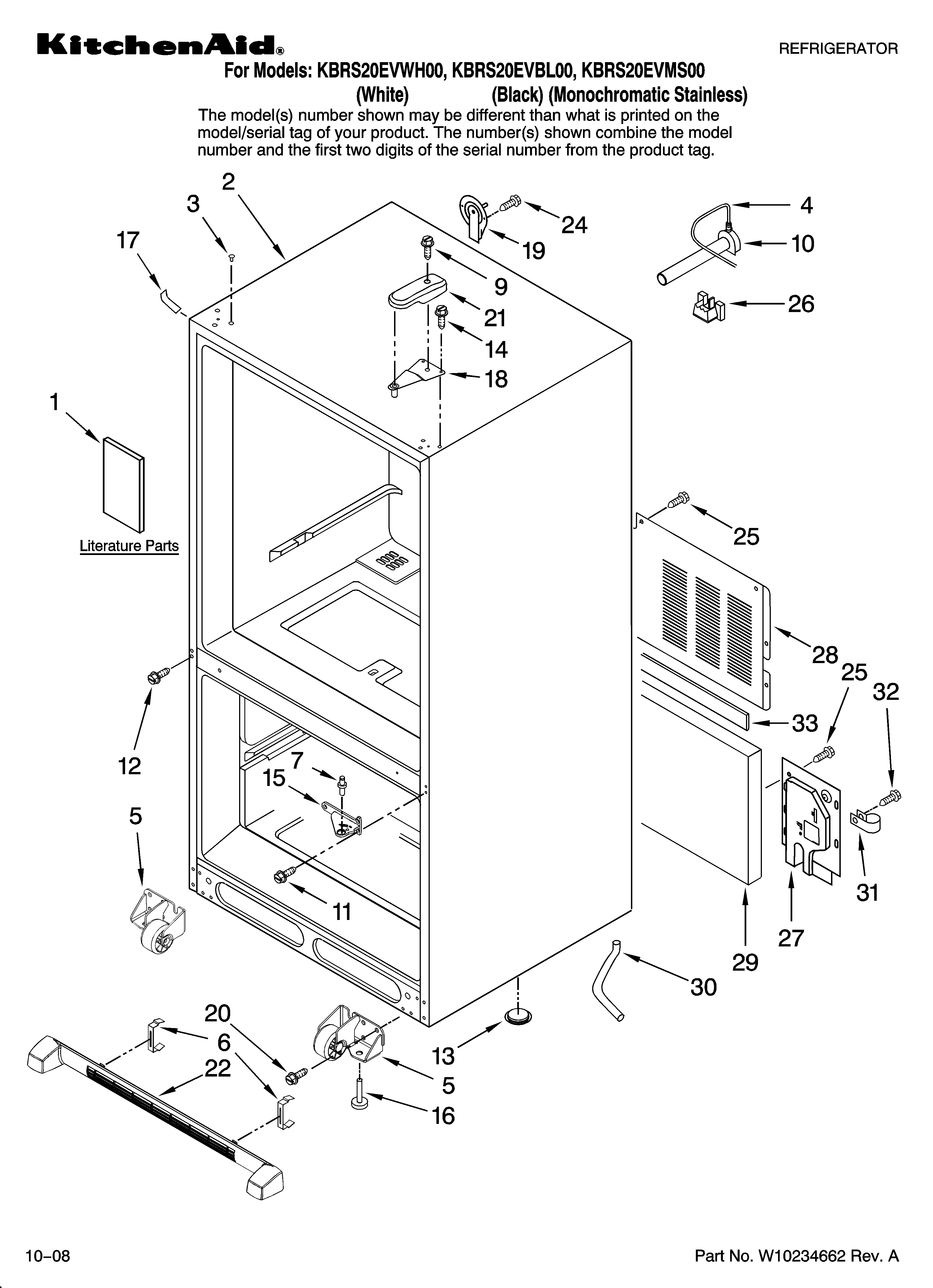 Cabinet parts